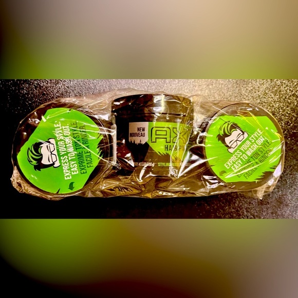 Axe Hair Styling Paint Green Brand New Set of 6 Temporary Color Paste Gel Styler - Picture 1 of 6